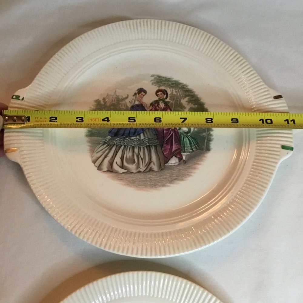 Vintage Victory By Salem China Co. Godey Decorative Dessert and Salad Plate - Picture 7 of 9
